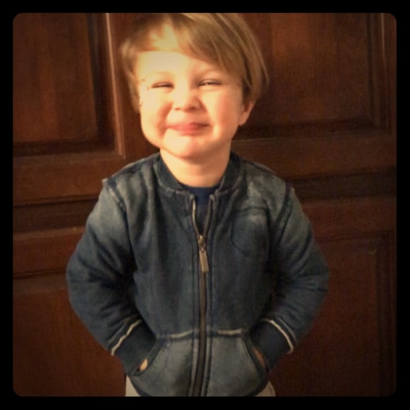 Sarabanda Demin Wash Moto Jacket Sz 24mo - Picture 3 of 7